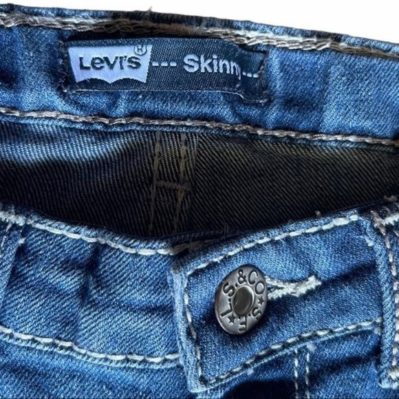 Levi’s Girl's Skinny Jeans with Classic Fit -14Reg - Picture 5 of 16